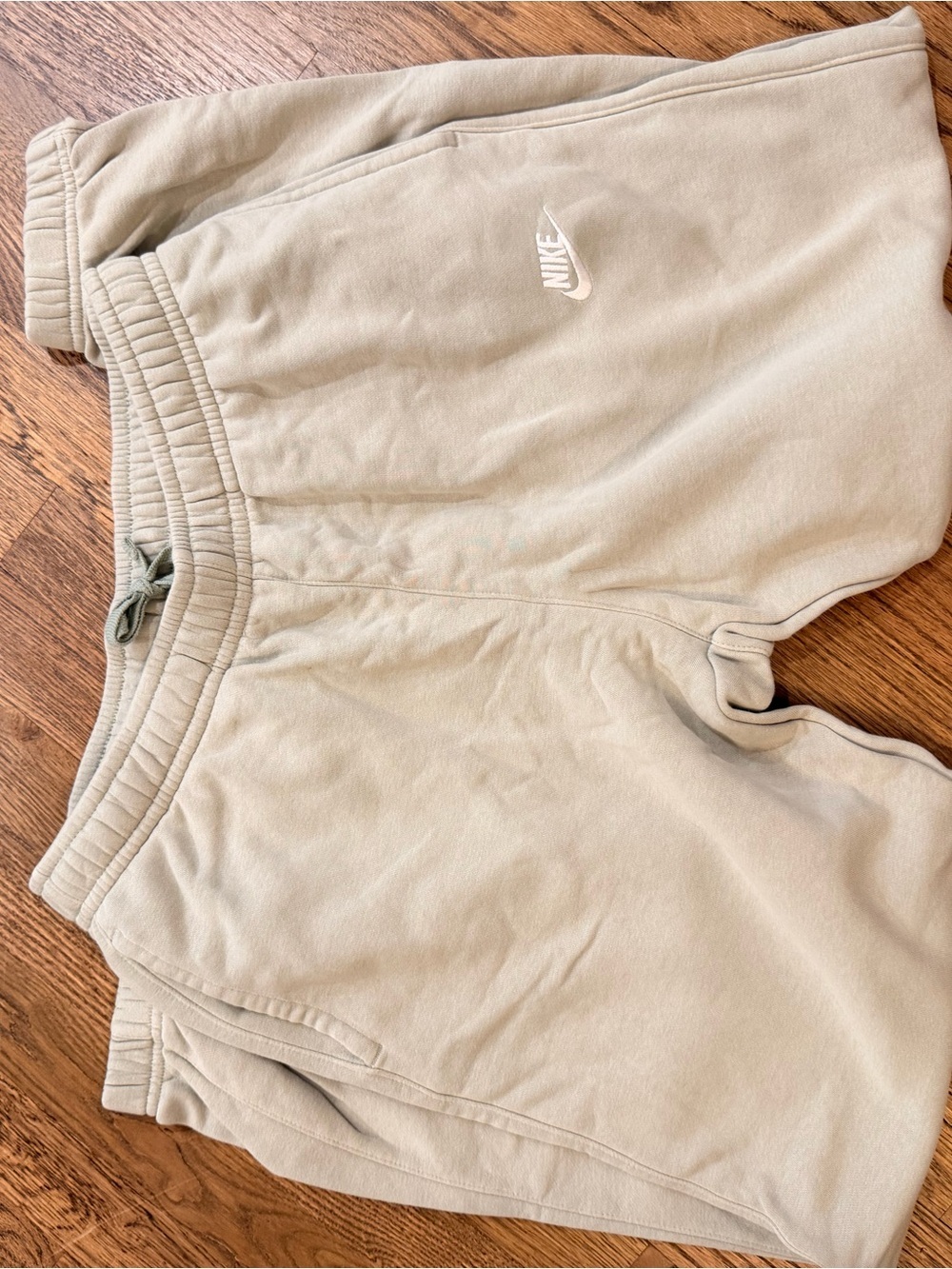 Nike Mint Green Fleece Joggers with White Logo - Picture 2 of 4